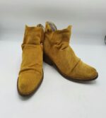 Botine  dama Tamaris 39 piele intoarsa , maro