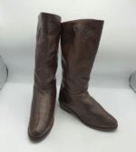 Cizme  dama 37.5 piele , imitatie de piele , maro