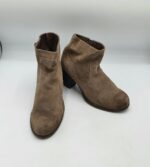 Botine dama Venturini 39 piele intoarsa , maro