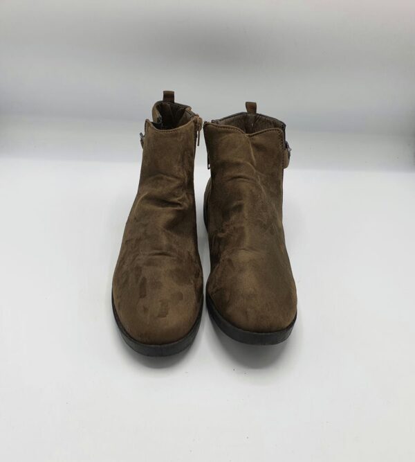 Botine dama 38 material textil , maro - imagine 2