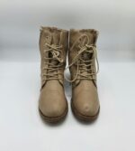 Ghete  dama Jumex 37 imitatie de piele , crem - imagine 2