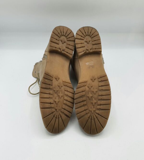 Ghete  dama Jumex 37 imitatie de piele , crem - imagine 4