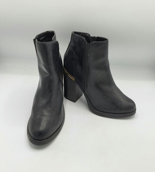 Botine dama New Look 40 imitatie de piele , negru - imagine 1