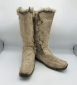 Cizme  dama 40 material textil , crem