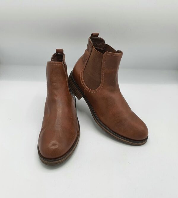 Botine dama Graceland 37 imitatie de piele , maro - imagine 1