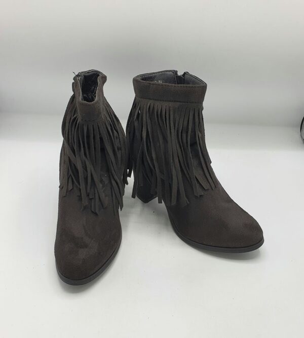 Botine  dama 38 material textil , negru - imagine 1