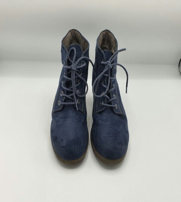 Botine dama  Tamaris 39 material textil , albastru - imagine 2