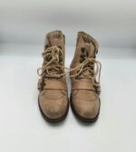 Ghete  dama  38 piele , crem - imagine 2