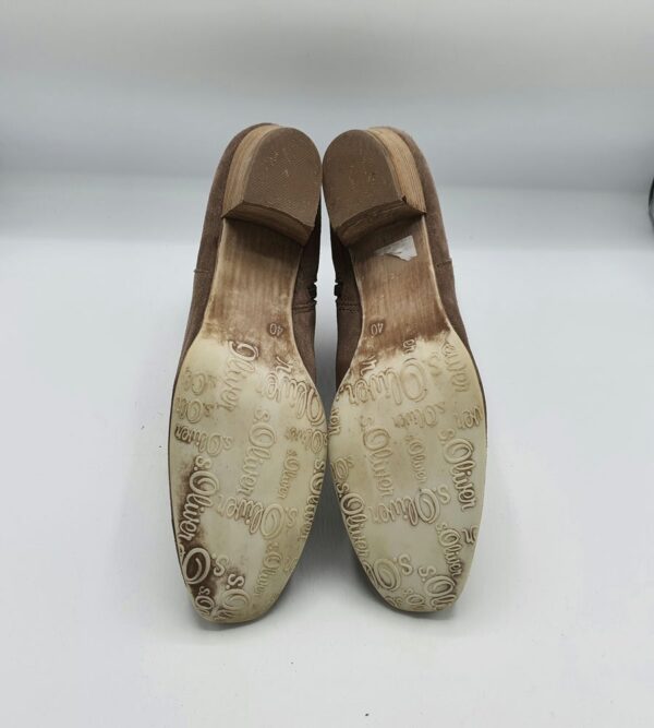 Botine  dama S'oliver 40 piele intoarsa , maro - imagine 4