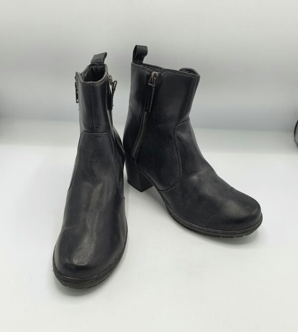 Botine  dama  Easy Street 39 imitatie de piele , negru - imagine 1