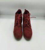 Botine  dama  40 material textil , rosu - imagine 2