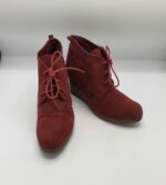 Botine  dama  40 material textil , rosu