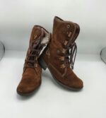 Ghete  dama  Josef Seibel 37 piele intoarsa , maro (imblanite)