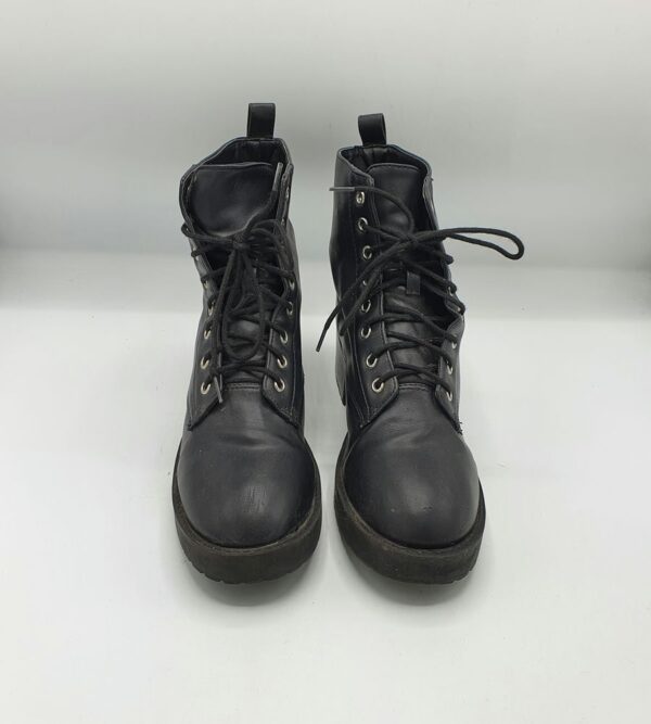 Ghete  dama H&M 39 imitatie de piele , negru - imagine 2
