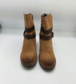 Botine  dama Sds 41 piele intoarsa , maro - imagine 2