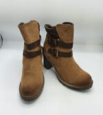Botine  dama Sds 41 piele intoarsa , maro