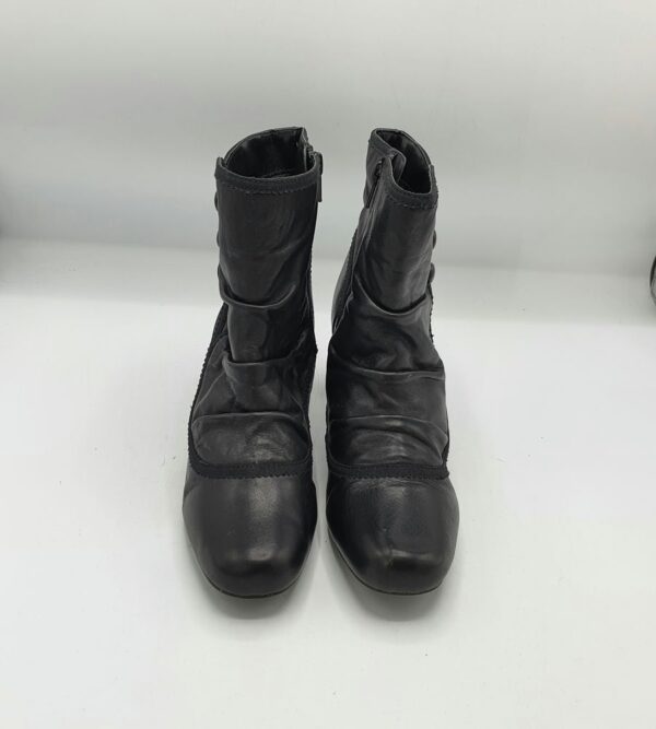 Botine dama Lotus 39 piele , negru - imagine 2
