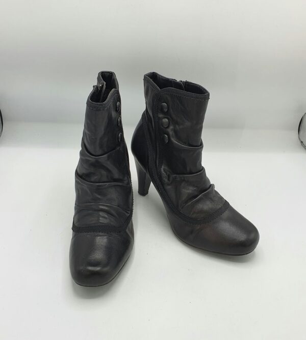 Botine dama Lotus 39 piele , negru - imagine 1
