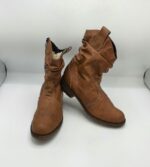 Cizme dama Rieker 40 imitatie de piele ,  maro (imblanite)