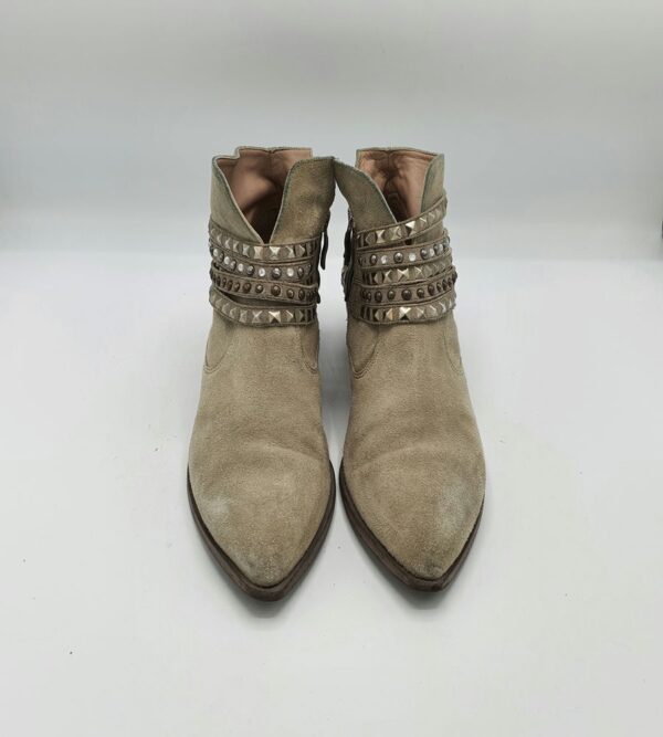 Botine dama  Janet 40 piele intoarsa , gri - imagine 2