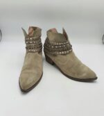 Botine dama  Janet 40 piele intoarsa , gri