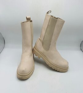 Cizme dama  37 imitatie de piele , crem