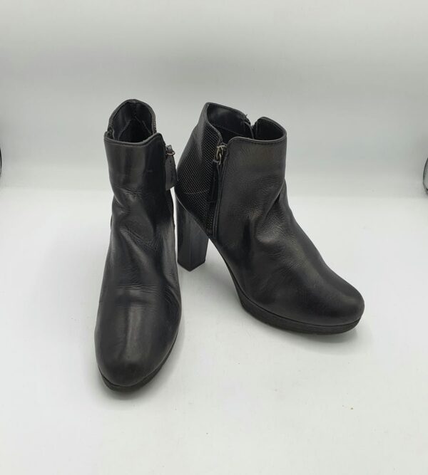 Botine  dama 37 piele , negru - imagine 1