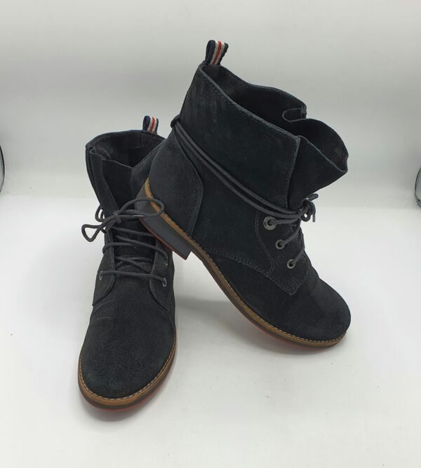 Botine dama s'Oliver 38 piele intoarsa , negru - imagine 1