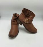 Botine  dama Jumex 37 imitatie de piele , maro