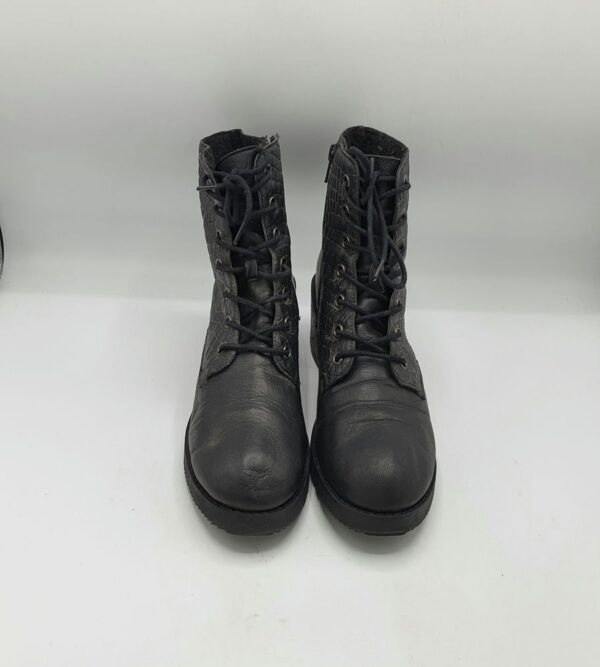 Ghete  dama 40 imitatie de piele , negru - imagine 2