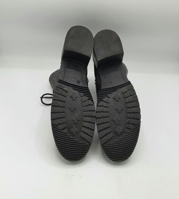 Ghete  dama 40 imitatie de piele , negru - imagine 4