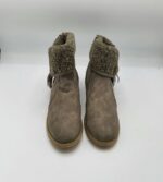Botine dama George 39 imitatie de piele , maro - imagine 2