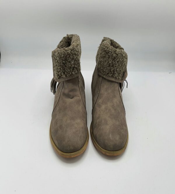 Botine dama George 39 imitatie de piele , maro - imagine 2