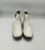 Botine  dama Julietta 36 imitatie de piele , alb - imagine 2