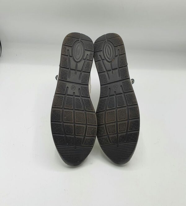 Botine  dama Julietta 36 imitatie de piele , alb - imagine 4