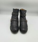 Botine  dama 37 piele , negru - imagine 2