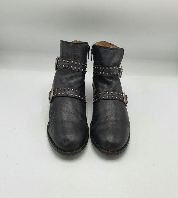 Botine  dama 37 piele , negru - imagine 2