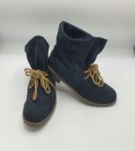 Botine  dama Rosa 37 material textil , bleumarin