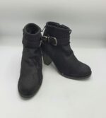 Botine dama  38 material textil , negru