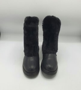 Cizme  dama Super Me 39 imitatie de piele , negru - imagine 2