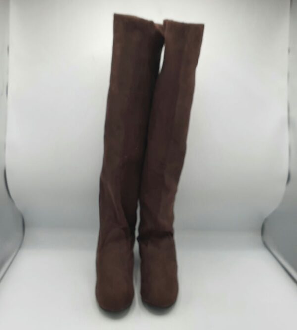 Cizme dama  38 material textil , maro - imagine 4