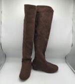 Cizme dama  38 material textil , maro