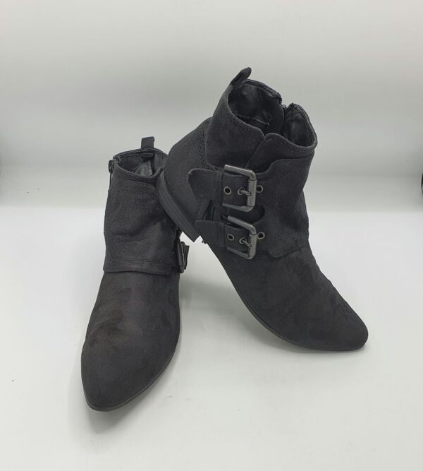 Botine  dama Graceland 39 , material textil , negru - imagine 1