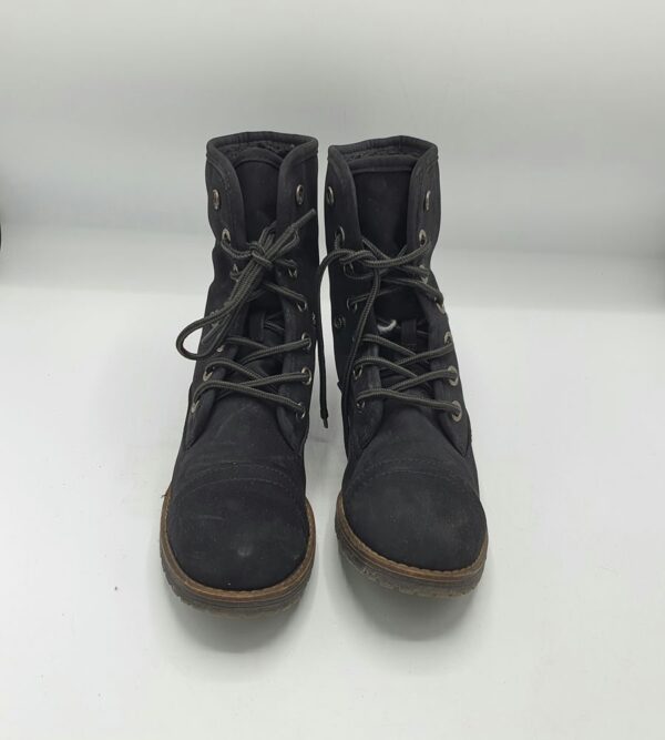 Ghete dama  37  imitatie de piele , negru (imblanite) - imagine 2