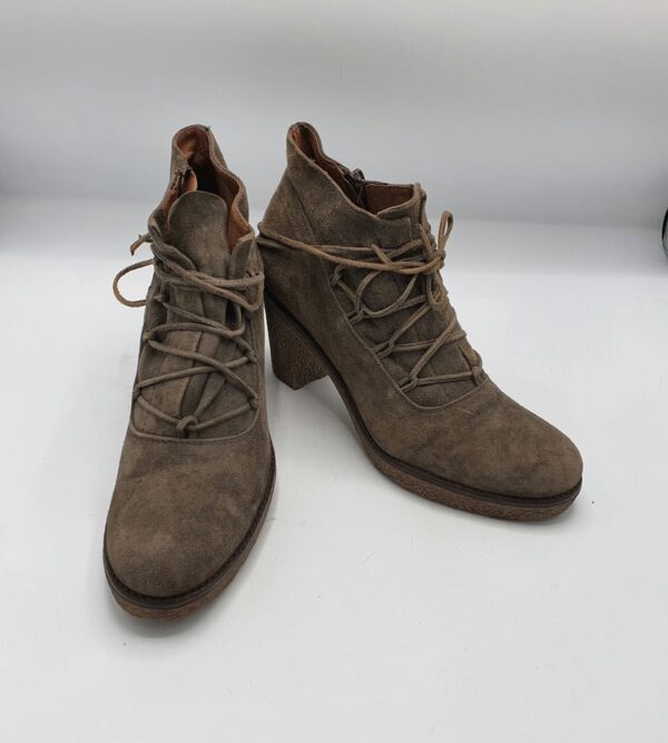 Botine dama  Harrison 38 material textil , gri maro - imagine 1
