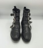 Ghete  dama Remus 41 imitatie de piele , negru - imagine 2