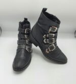 Ghete  dama Remus 41 imitatie de piele , negru