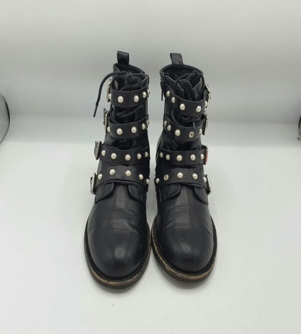 Ghete dama  Star Collection 40 imitatie de piele, negru - imagine 2