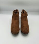 Botine dama  40 material  textil  , maro - imagine 2