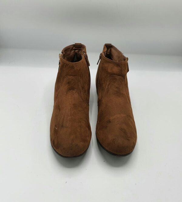 Botine dama  40 material  textil  , maro - imagine 2